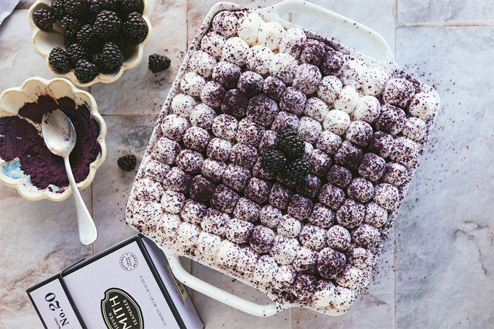Jasmine Nectar and Blackberry Tiramisu
