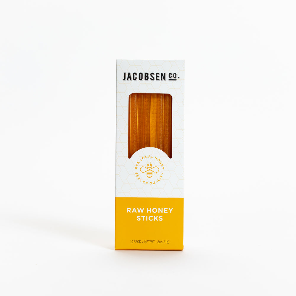 Jacobsen Co. Raw Honey Sticks 10-Pack