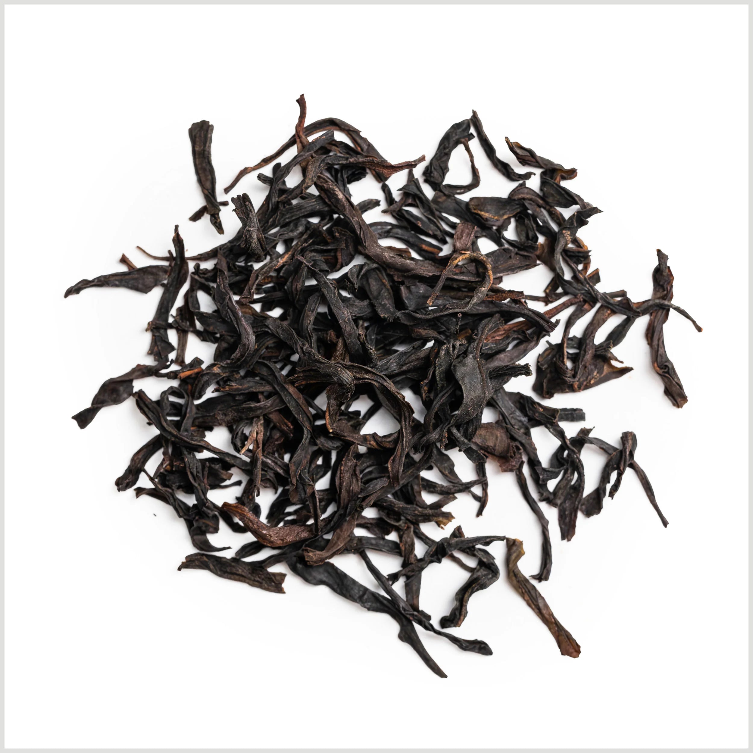 Mezcal oolong tea pile close up