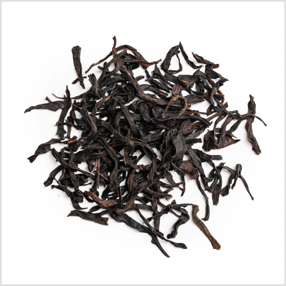 Mezcal oolong tea pile close up